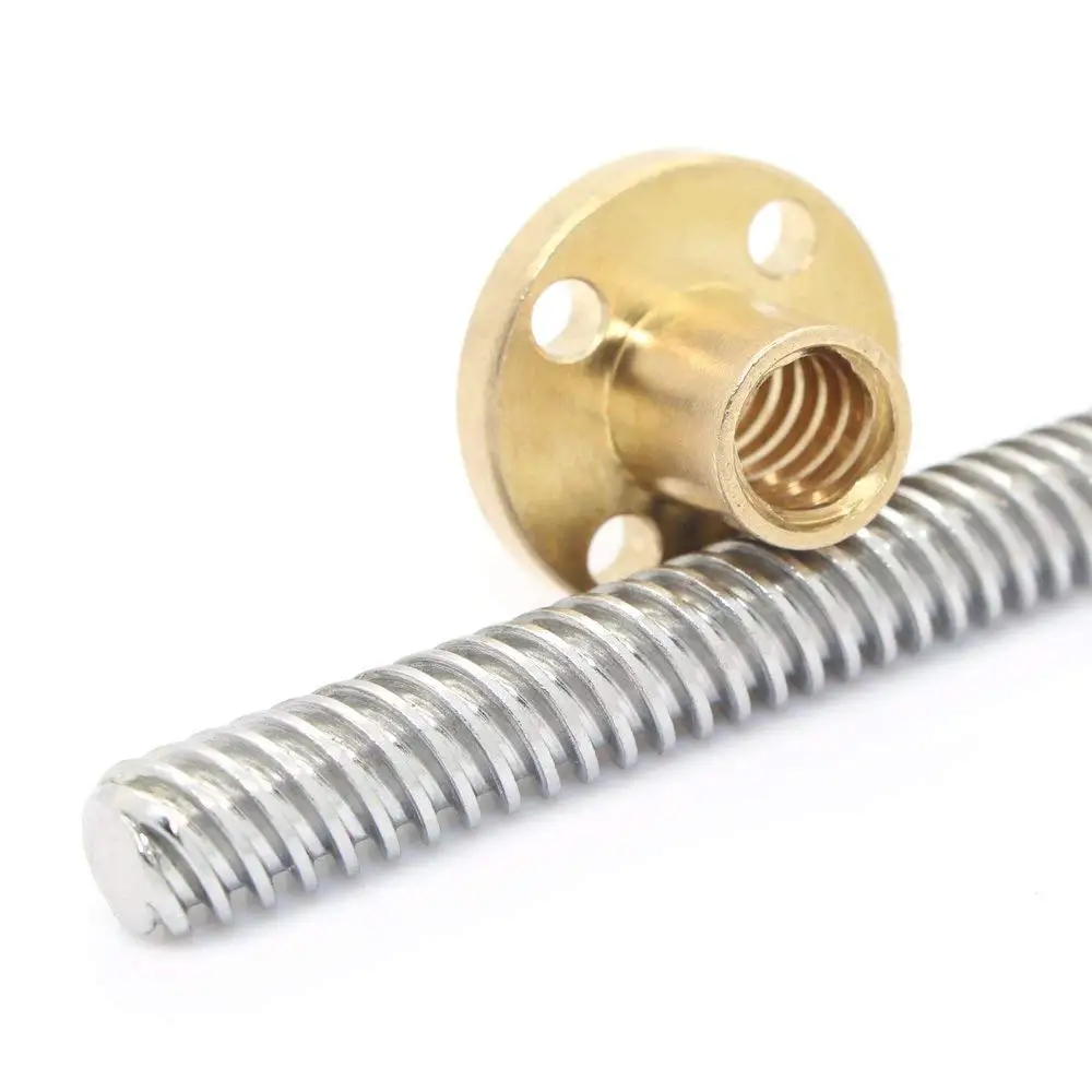 High Speed Trapezoidal Thread  3D Printer Rod Kit CNC high helix t8X2 8mm t8 lead screw Price