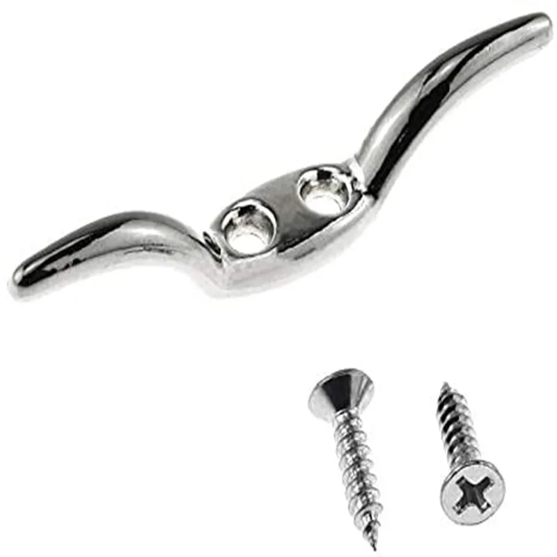Blinds Cord Cleat Baby Safety Rope Holder Zinc Alloy Cord Cleats Blind Hook Winders with Screws for Curtains Shades Ropes