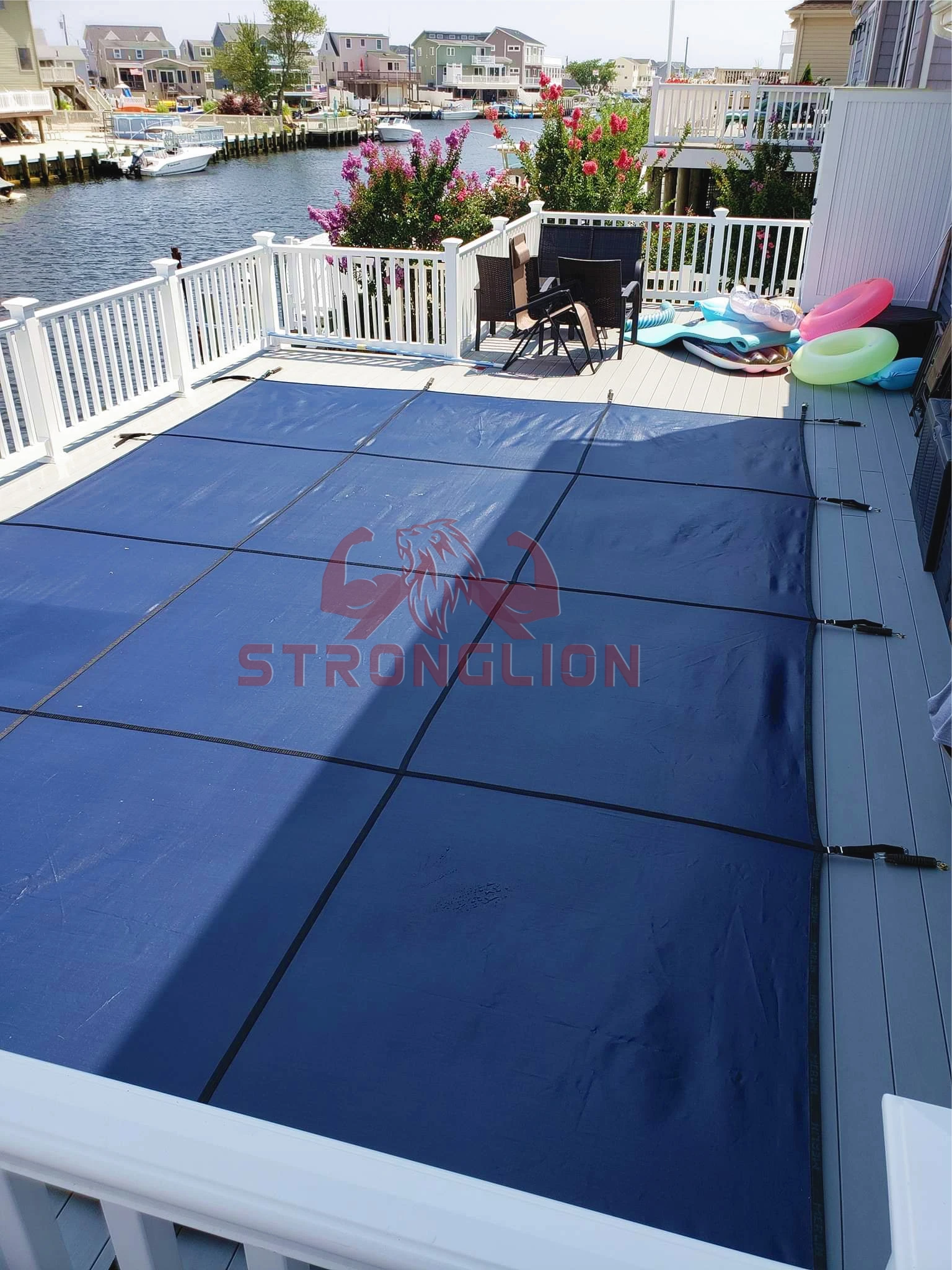 Super Dense Mesh Pool Safety Cover Winter Leaf Swimming Cover Safety Waterproof Swimming Pool Cover