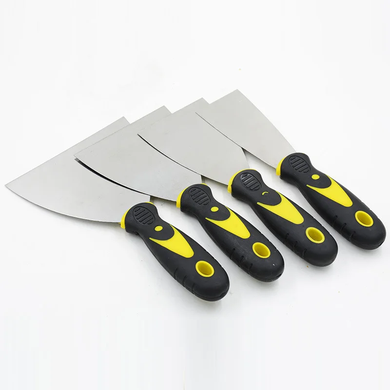 Drywall Tools Carbon Steel Putty Knife Plastic Handle Paint Scraper for Repairing Drywall Removing Wallpaper Mud