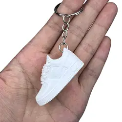 Hot wholesale mini AF Brand shoe 3D rubber keychain Car Key Chain Bag Pendant Pendant Keychain