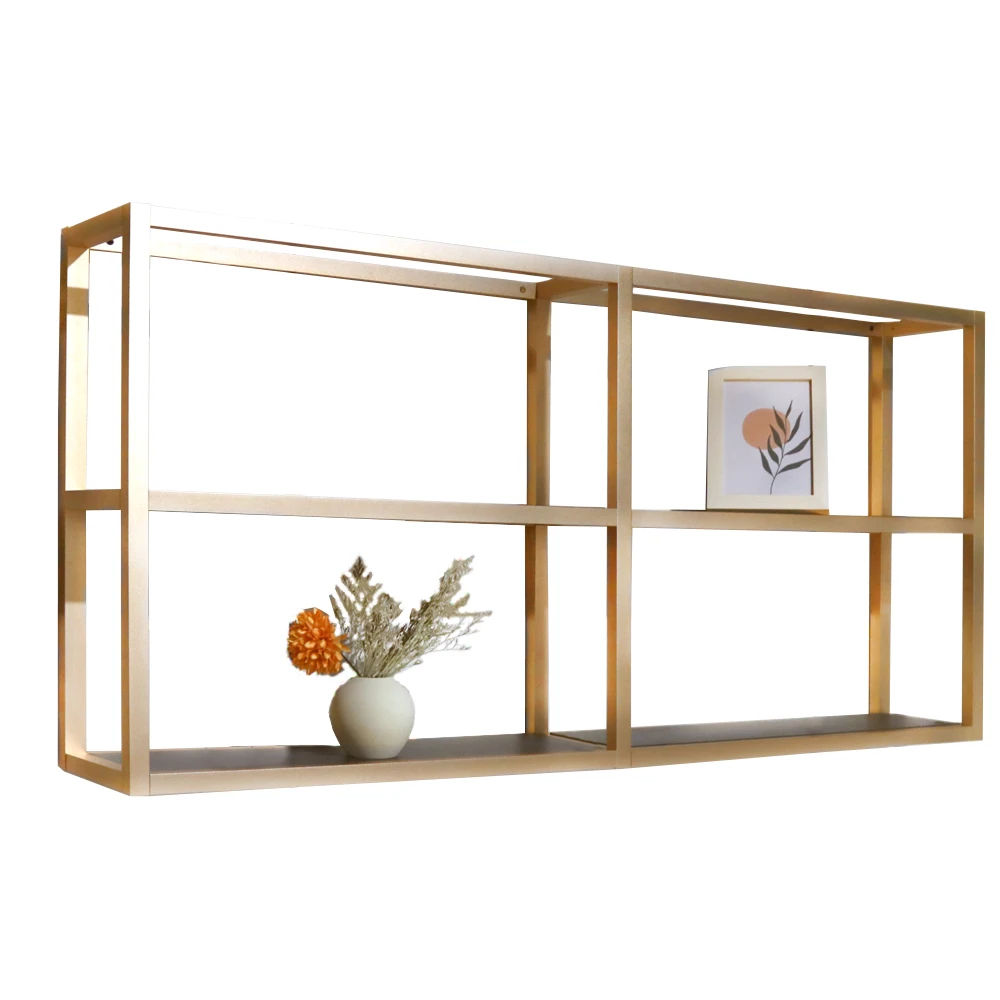 Latest design aluminum wall cube shelf wall mount shelf for home decor