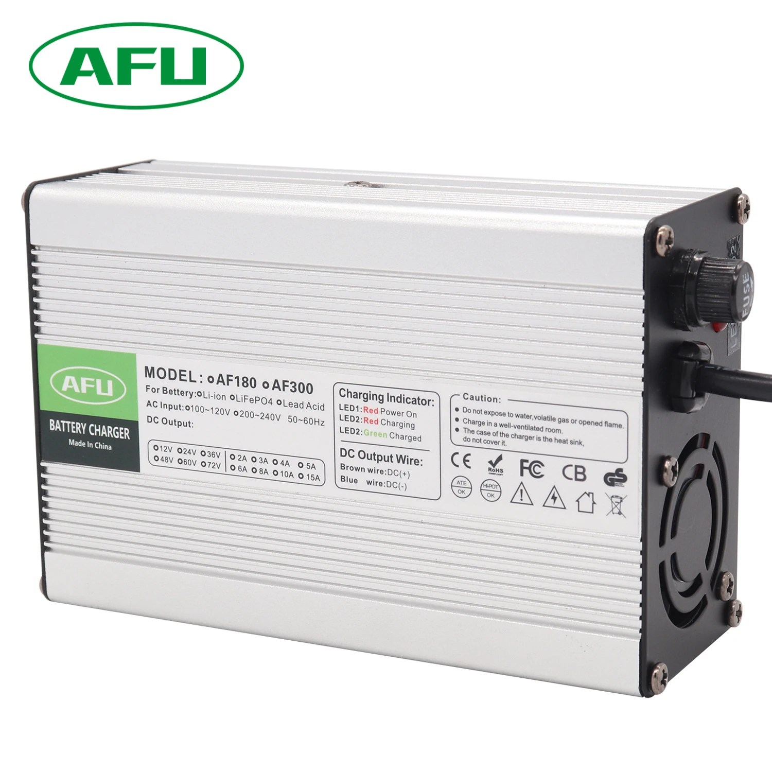 Factory Outlet 33.6V 8A 10A Charger For 8S 29.6V Lithium Battery Pack Charger With Cooling Fan Aluminum Case
