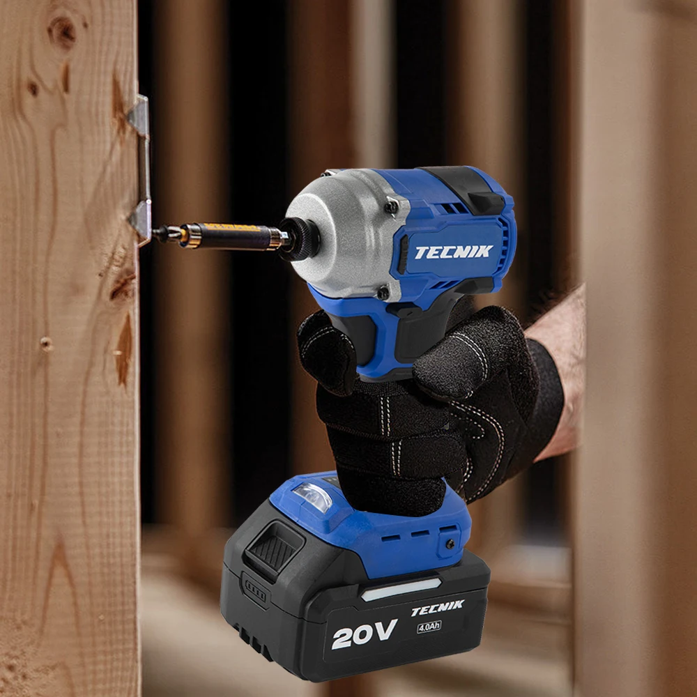 Impact Driver Kit 250N.m 3 Speed Brushless 20V Lithium Battery Hand-held 1/4 Inch Hex Cordless Impact Driver