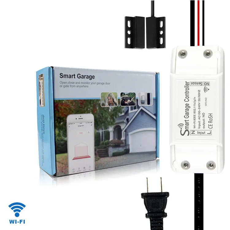 Tuya Smart Wifi Garage door opener smart home App Remote Control Anywhere Alexa garage switch controller garage door opener