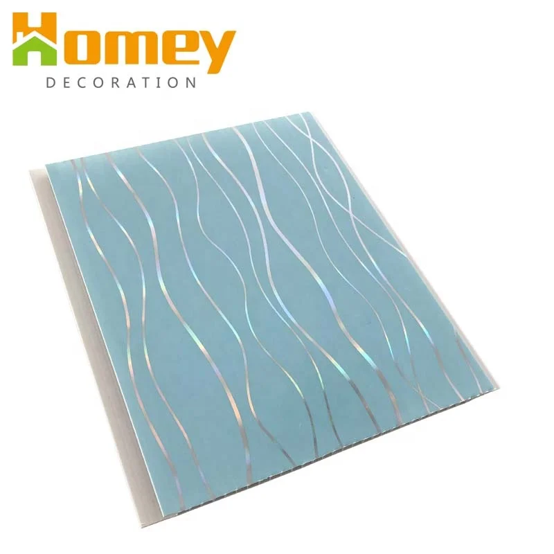 High Quality 8*250mm Hot Stamping Plafon PVC Ceiling Panel