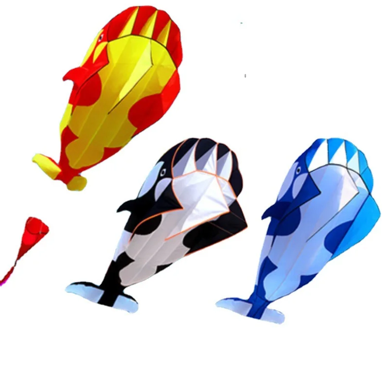 best selling custom shape hand flying kite children 3d Inflatable soft whale kites