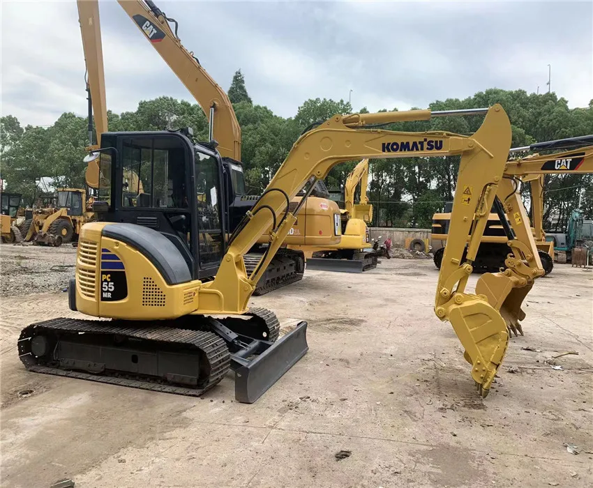 Б/у гусеничный экскаватор Komatsu PC55MR хорошего качества для строительной техники