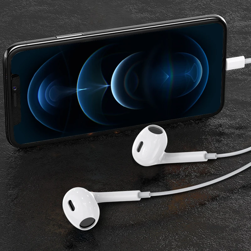 KAKU/KAKUSIGA New arrival Type-C plug Earphone ABS+TPE handfree headphones headsets wired earphone with mic