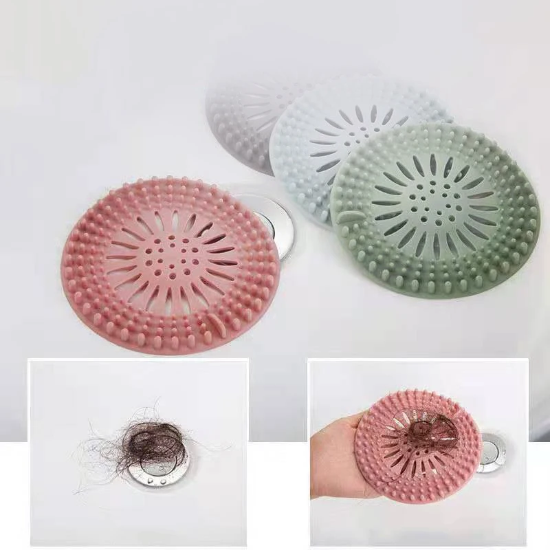 Прочный силиконовый чехол для умывальника в ванную, Ловец для слива волос, простота установки и чистки, для ванной комнаты, кухни