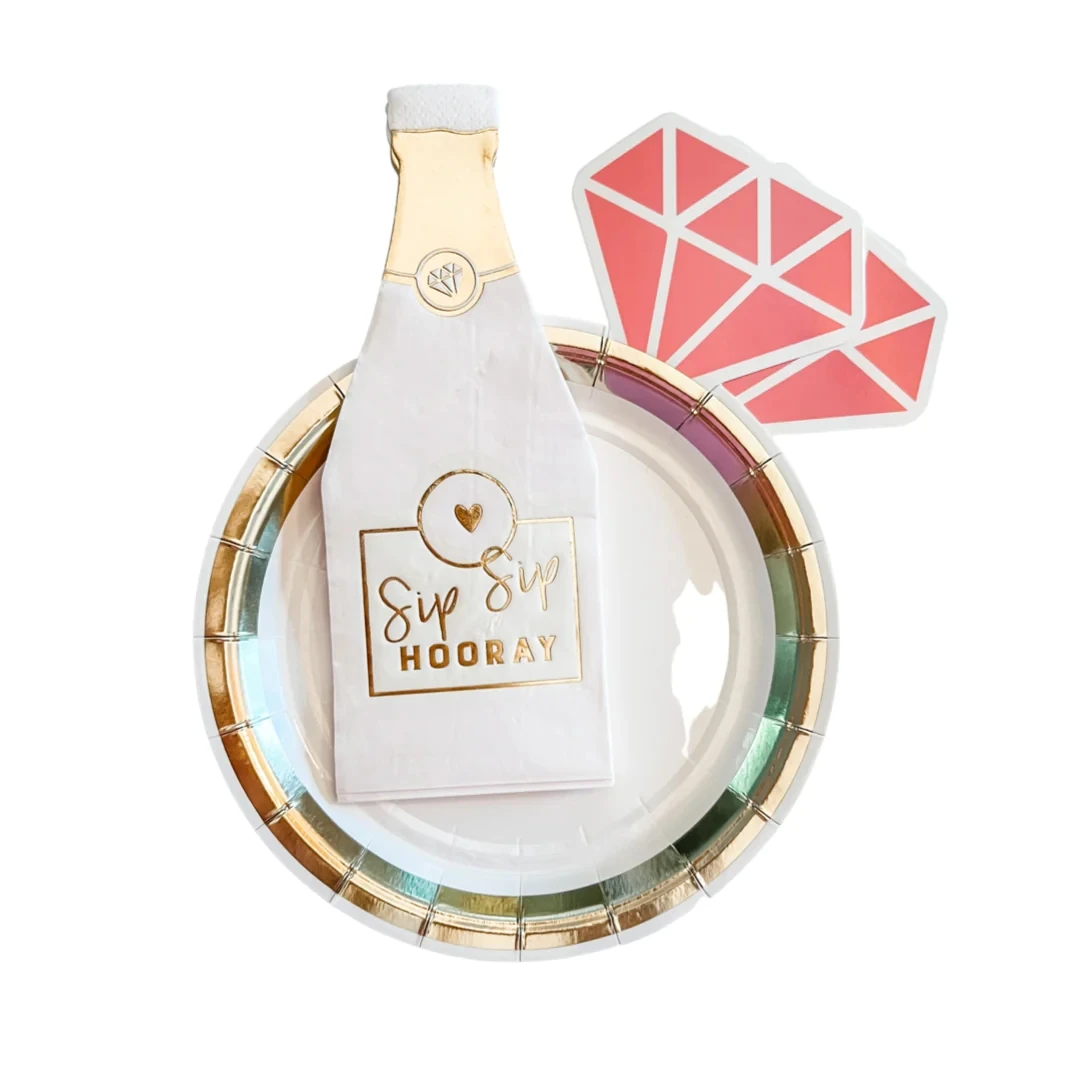 Ring Shaped Paper Plate hen party bridal shower bachelorette party plates