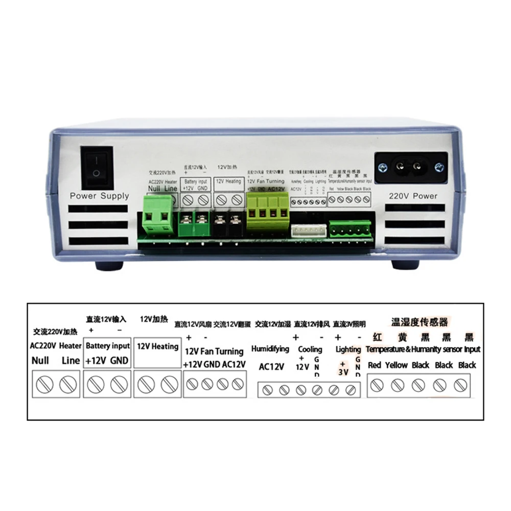External 18K2 Intelligent Incubator Controller Temperature And Humidity Control System Fully Automatic Incubator Thermostat