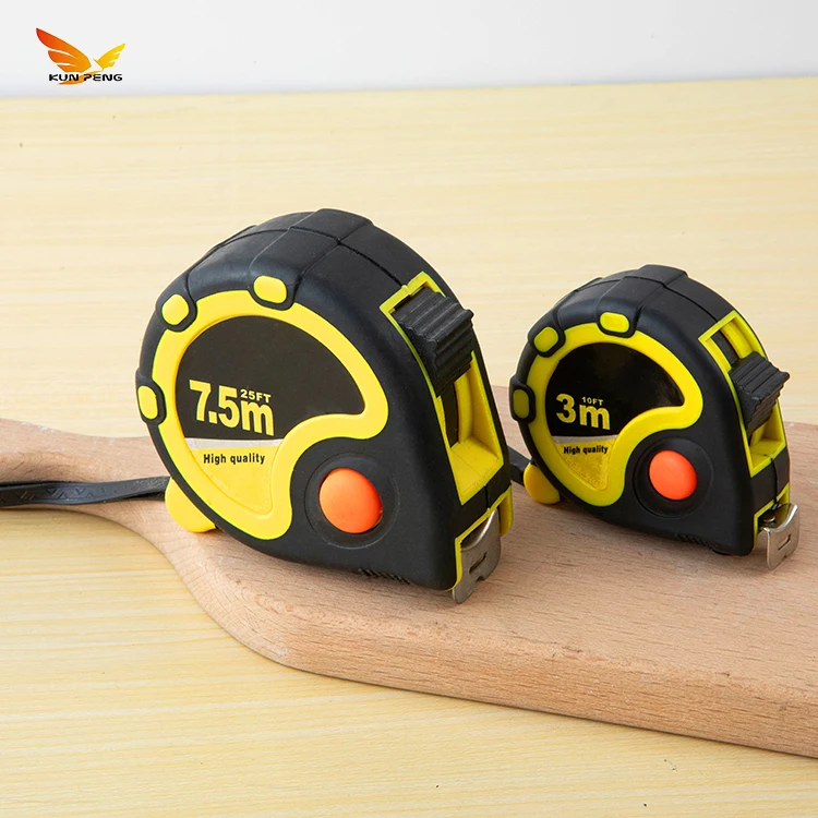 Custom Design Meter Tape Measure Retractable Measuring Portable Abs Plastic Stainless Steel Tape Measures For Construction