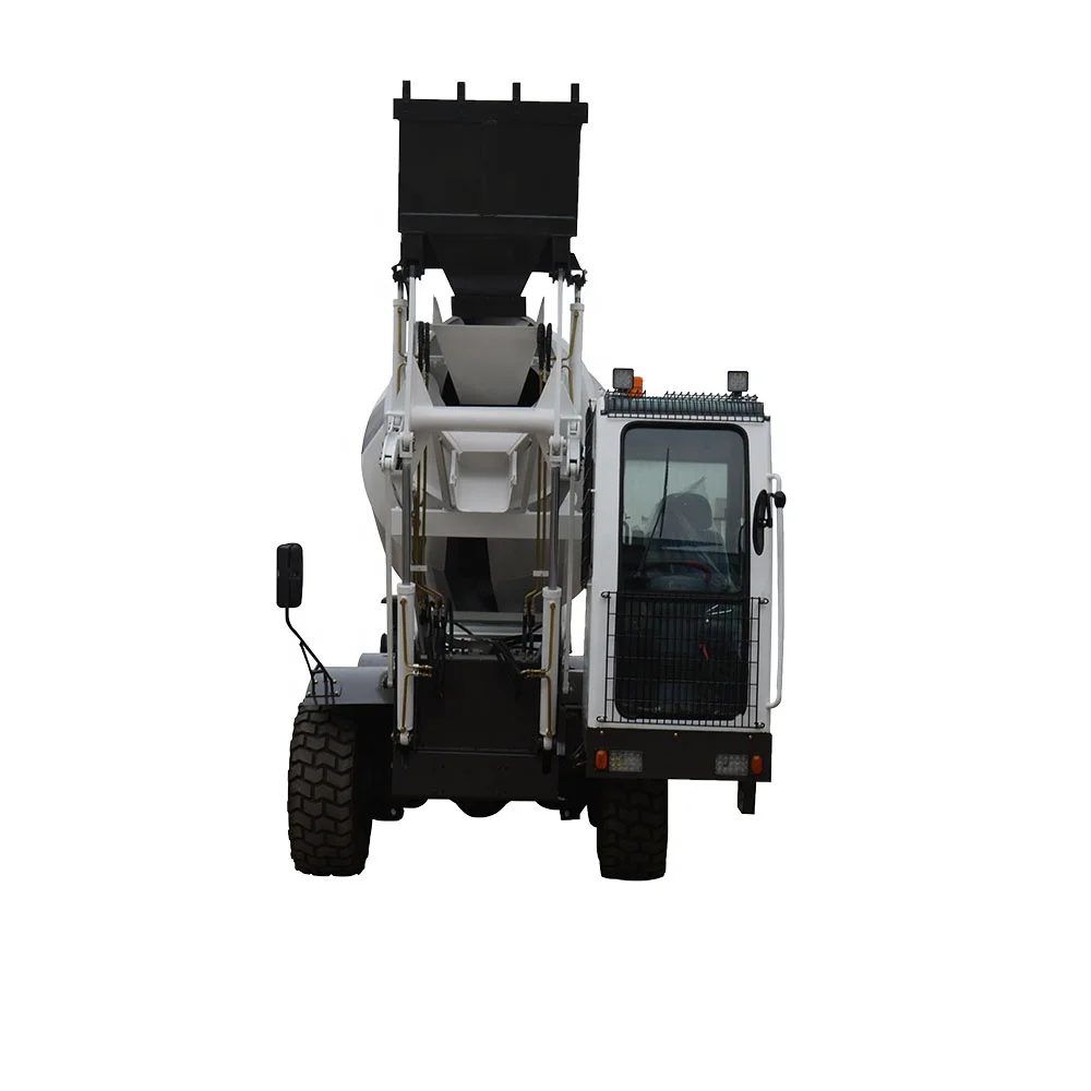 4,0 куб. М., новый миниатюрный мобильный бетоносмеситель, самозагружающийся небольшой бетоносмеситель