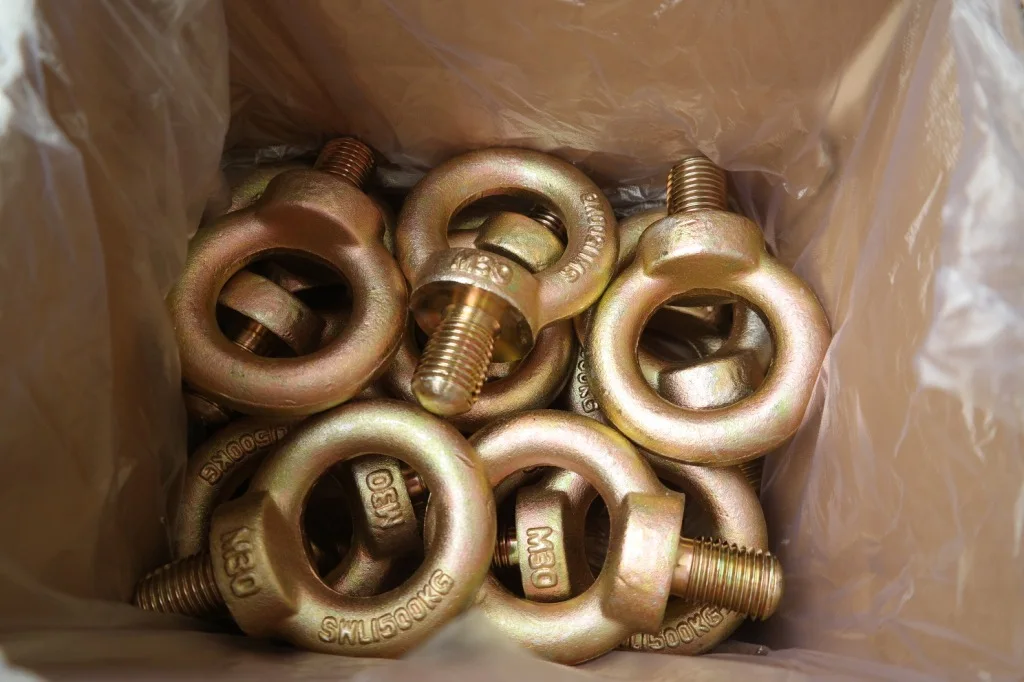 Carbon Steel Drop Forged Galvanized Lifting Eye Screw 1168 Fasteners lifting Eye bolt