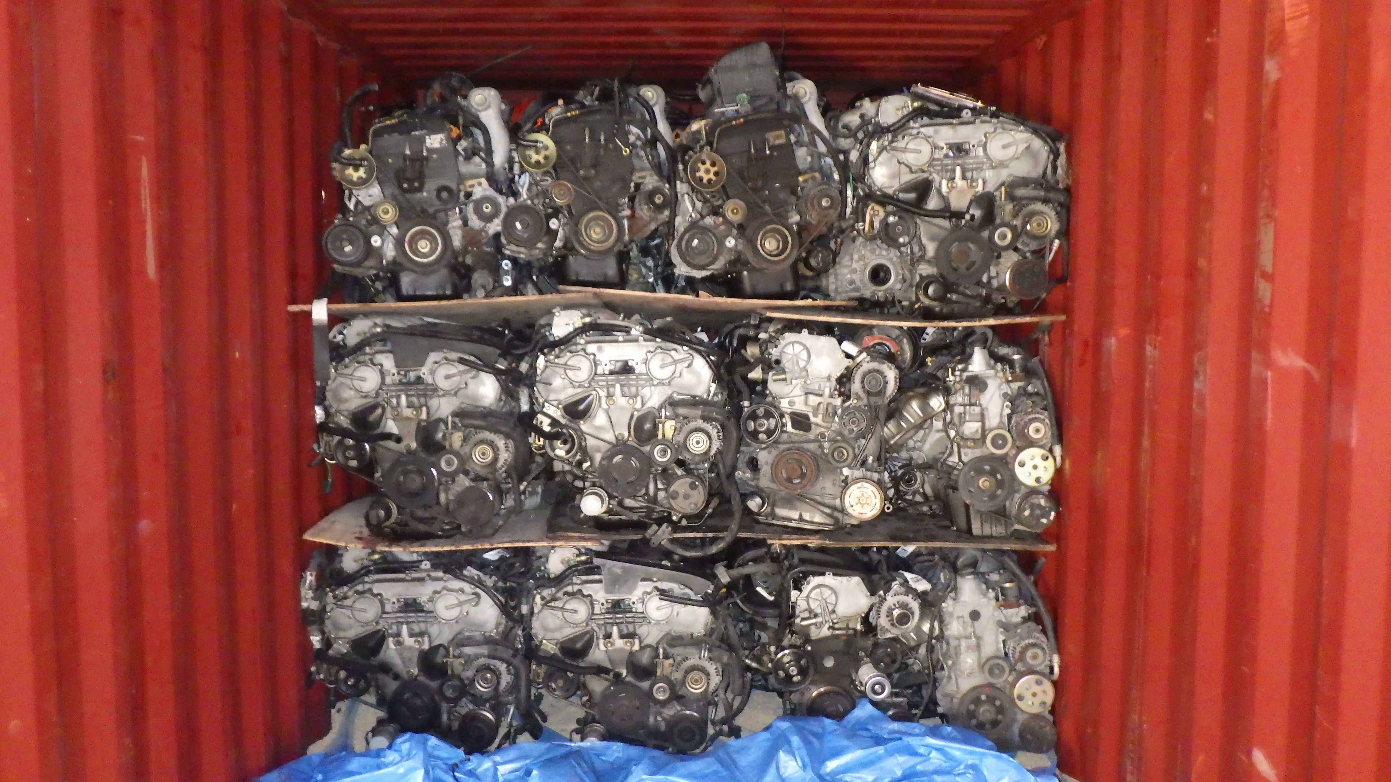 car spare parts engine for toyota container load
