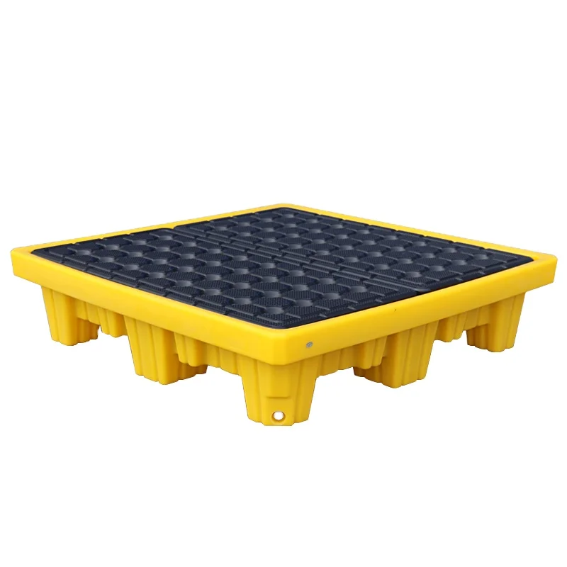 Factory Hot Sale Drum Pallets 4 Drums Spill Pallet Oil Control Secondary Containement Galvanized