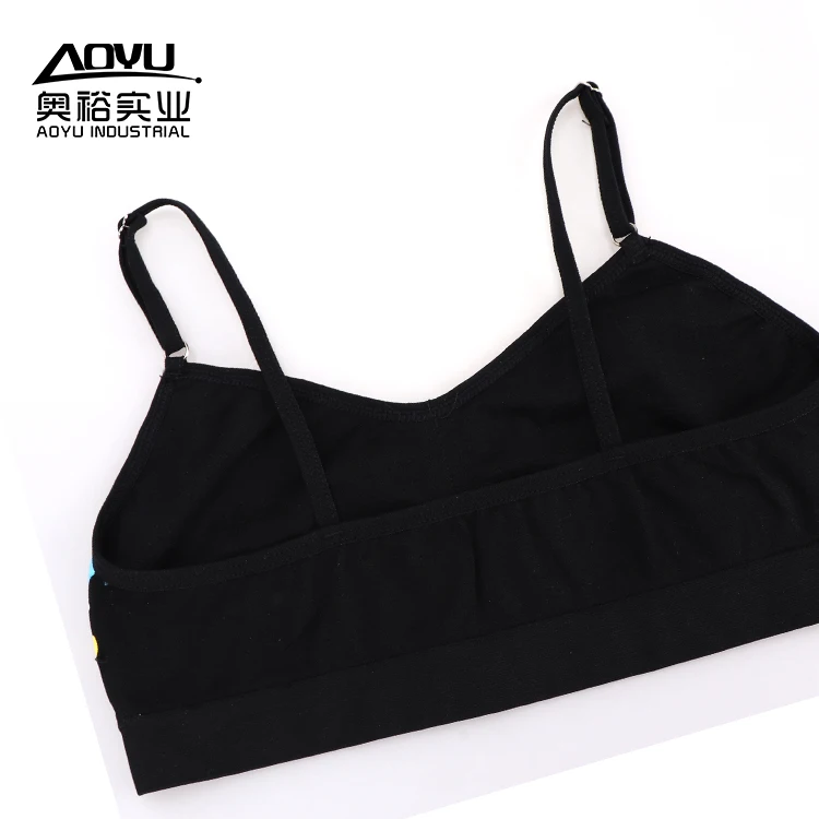 New Arrival Fitness Yoga Running Cropped Top Children Sports Wear Gym Solid Tank Tops Athletic Bras Young Girls Sports Bra