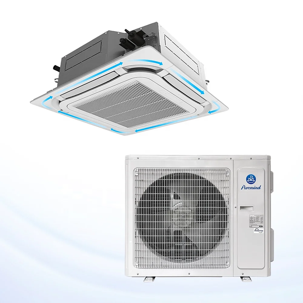 Кондиционеры 24000 Btu 36000 48000 кассетного типа 4-сторонняя катушка вентилятора потолочные кондиционеры VRF Wifi