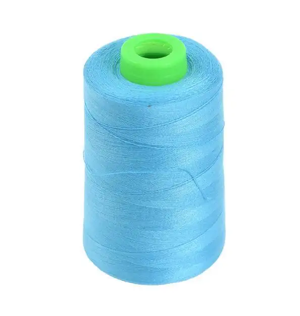 Polyester 3 Strands 403 Sewing Thread by White Pagoda Toys Dyed Pattern Curtain Subthread 5000 Yards White Sewing Yarn