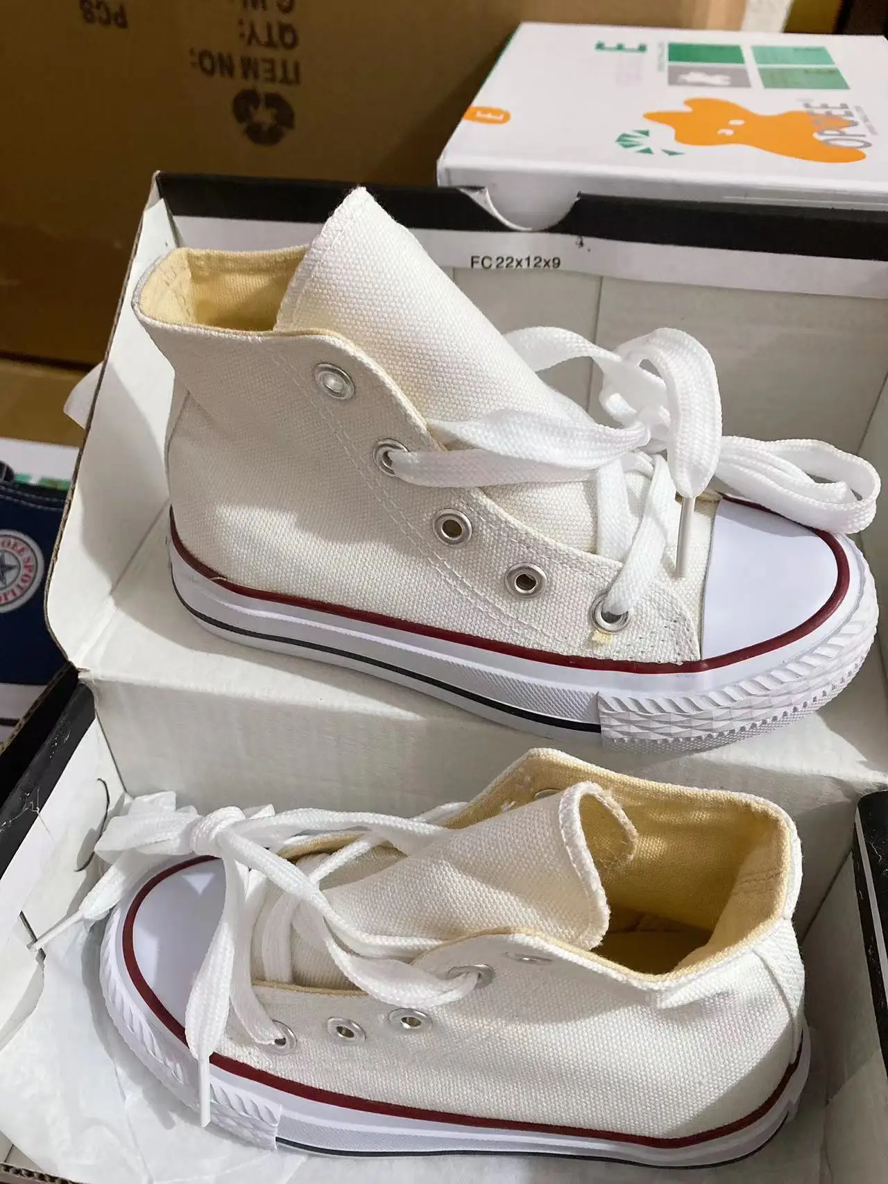 Оптовая продажа, детская обувь, школьная обувь на шнуровке, высокие холщовые ботинки, детская повседневная обувь