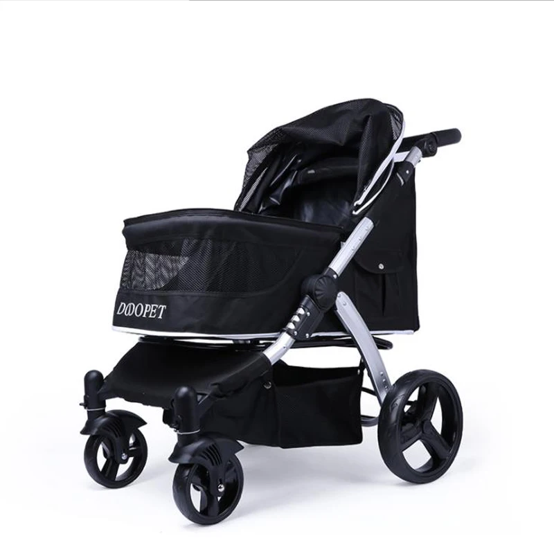  Factory Wholesale Best Selling Dog Pet Stroller Large One Hand Fold Up