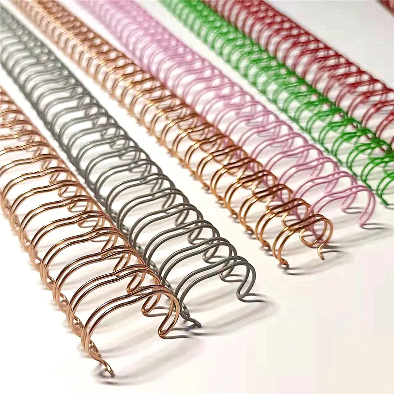 Promotional 92 loops 100 loops 9.5 mm Double wire O Metal double loop wire, pitch 3:1 Wire O for calendar