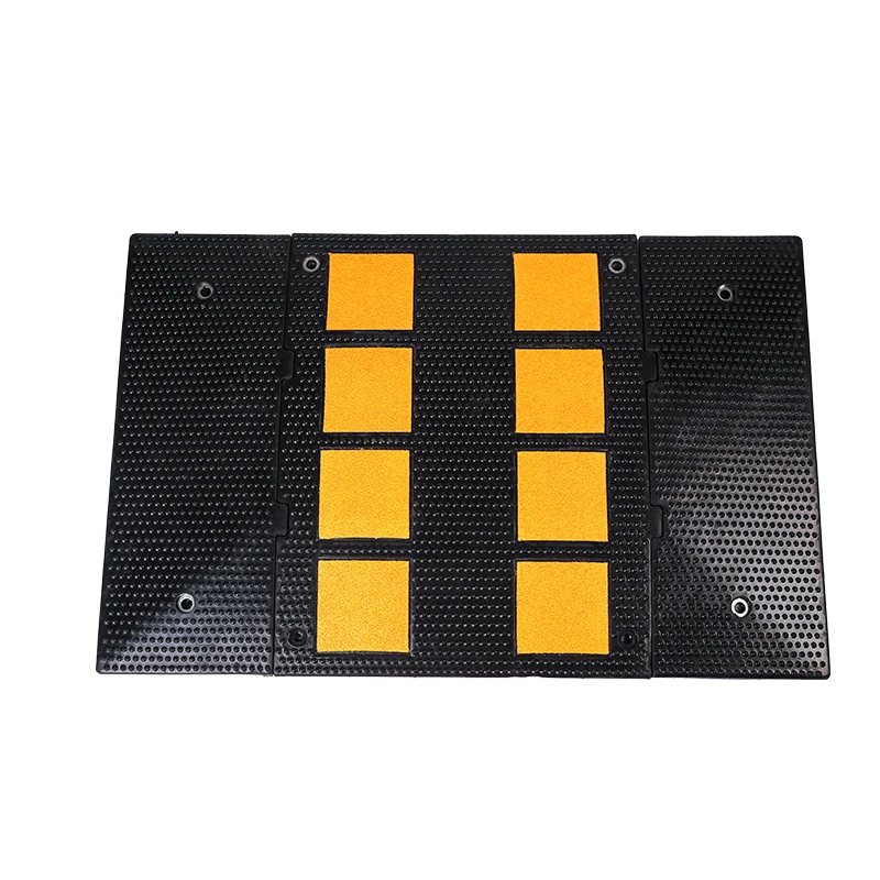 Traffic Recycled Rubber Car Tire Stopper Ramps Curb Speed Bump for Driveways
