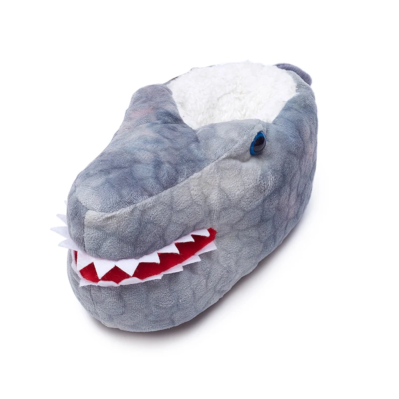 Custom Winter Warm Shoes Cartoon Crocodile Home Cotton Slippers Indoor Breathable Plush Slippers