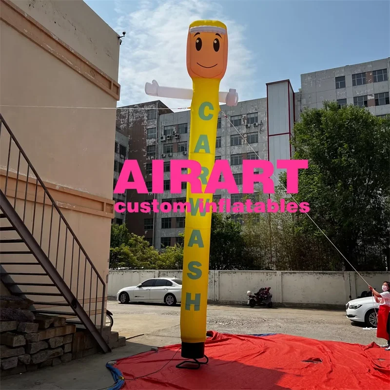 High Quality Inflatable Tube Man Cartoon Type Inflatable Air Dancer Custom Inflatable Sky Man For Car Wash Shop Advertising