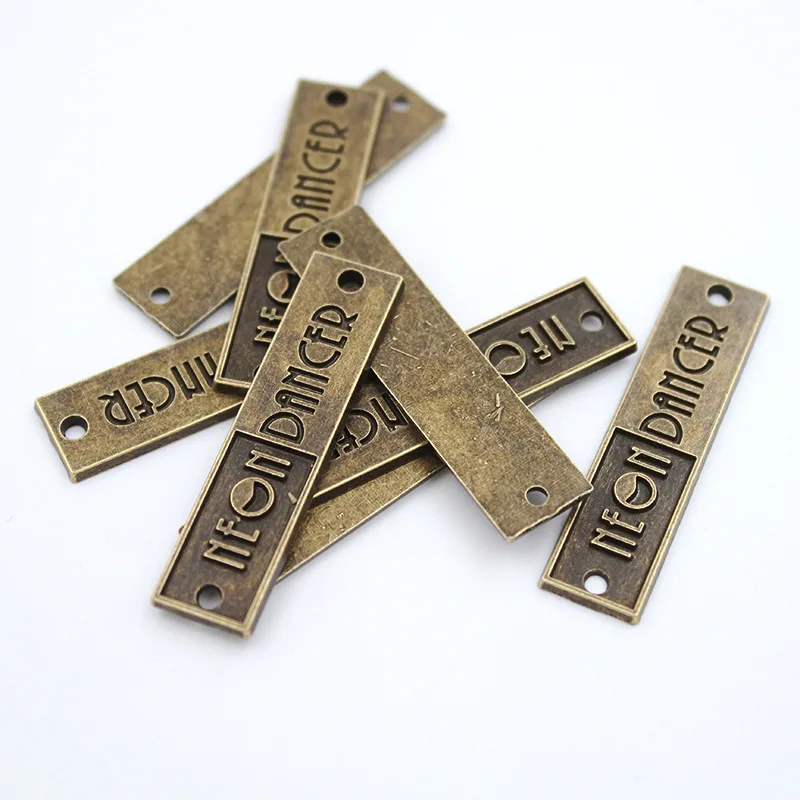 Custom Logo Maker Handbag Metal Label Metal Perfume Bottle Square Plate Aluminium Sticker Decorative Accessories Nameplate