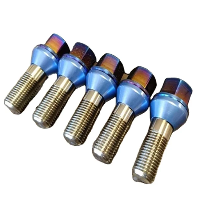 GR5 Titanium Wheel Bolts M12x1.5 Lug Nuts Color Nuts