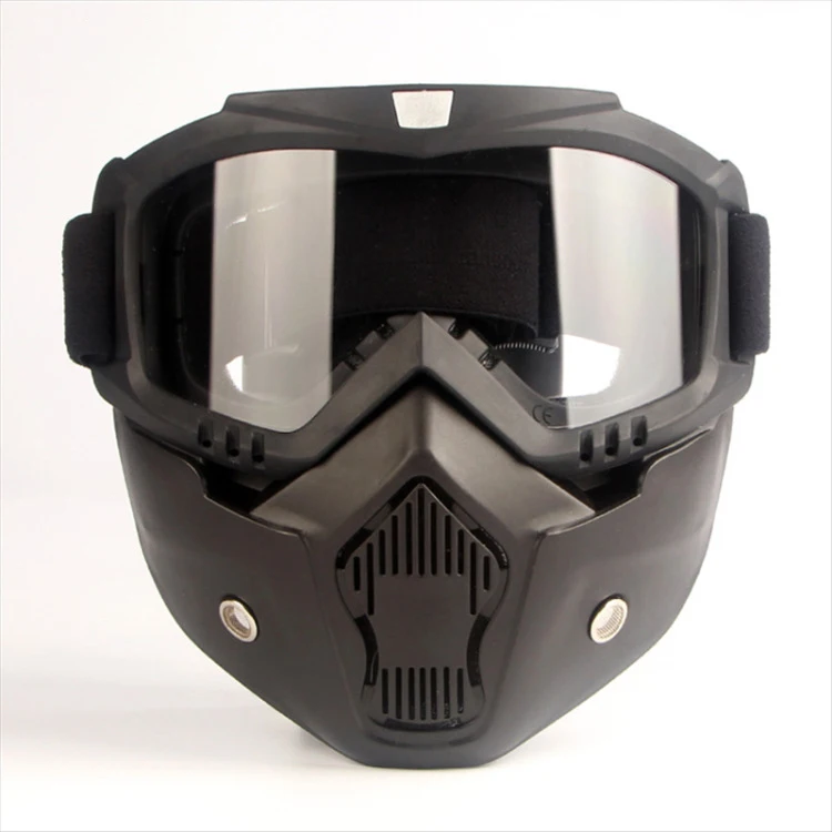 
Hot selling Detachable Protect Mask Helmet Sunglasses Harley Motorcycle Goggles Mask 