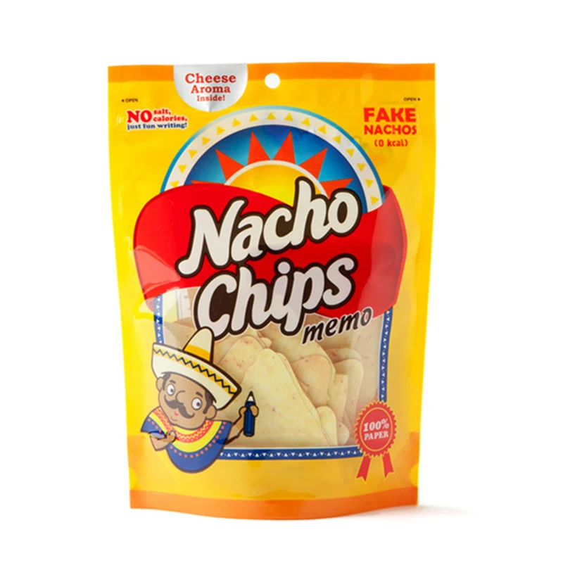 Creative potato chips note paper potato chips memo corn chips note student label paper interesting label sticker note book