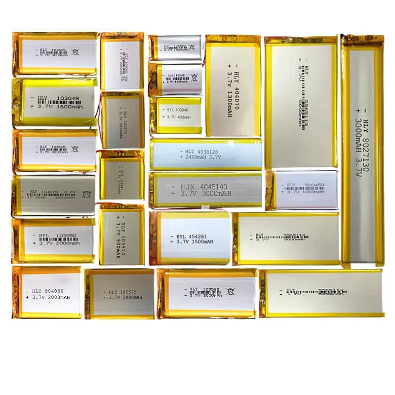 Customized OEM 1800mah 1200mah 850mah 500mah rechargeable 103450 li ion li-ion Lithium polymer 3.7v 2200mah lipo battery