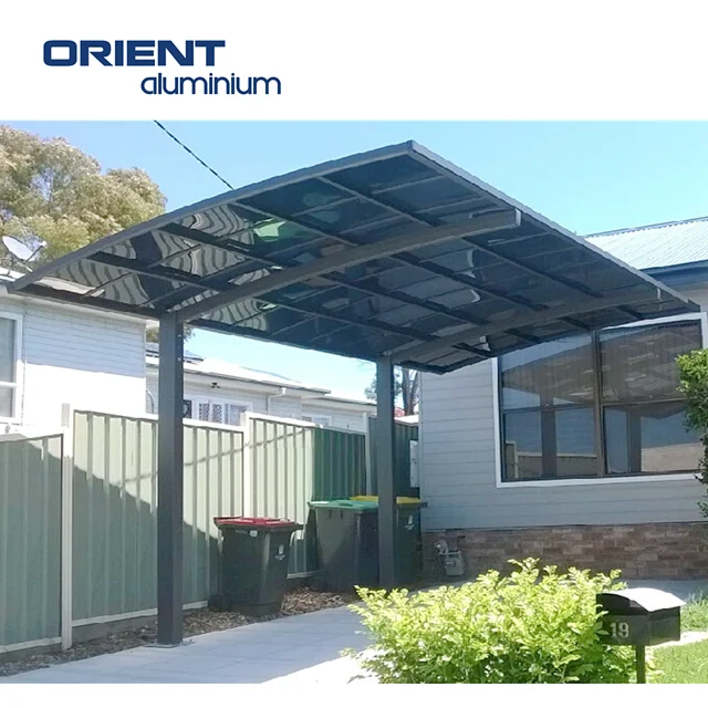 Customized Aluminium Carport with Skylight Roof Aluminium Carport Poland Aluminium Carport Canopy