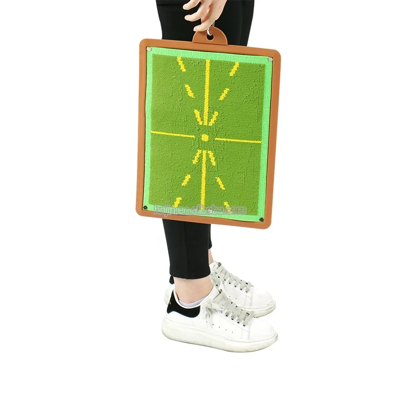 Low price golf path feedback practice mats sequin hitting mat golf training aid mat sequins for swing detection batting