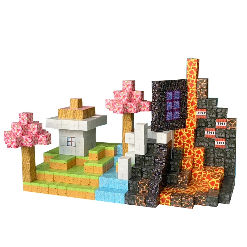 2024 My World Magnetic Blocks Set for Boys & Girls Magnet Building Blocks Forest for Kids
