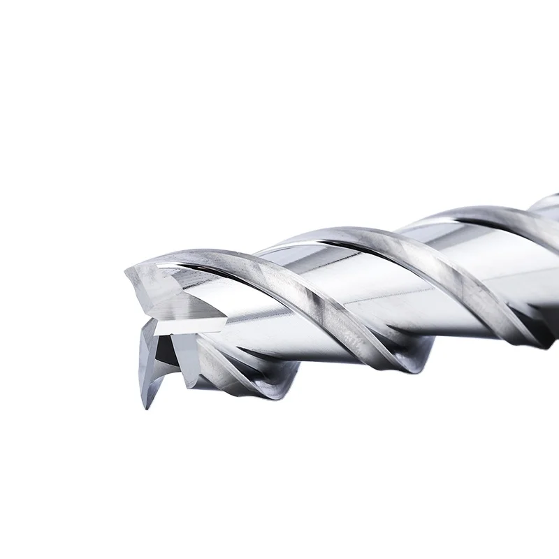 DOHRE HRC45 Solid Carbide 3 Flute Long Shank High Helix 3.175 End Mill Milling Cutters For Aluminum