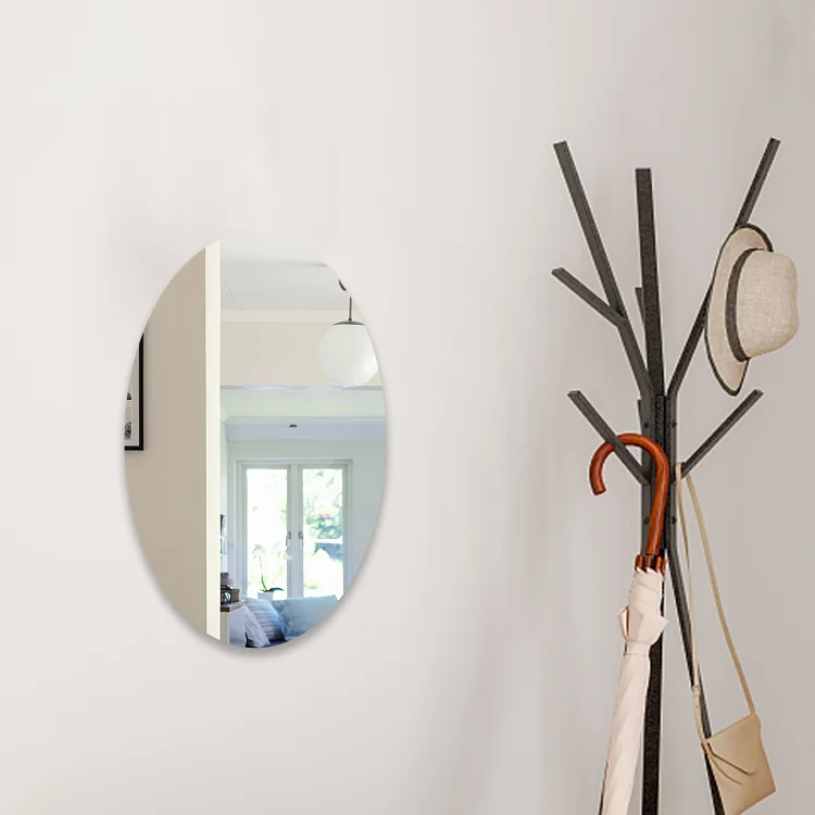 
High Quality Acrylic Customizable Fall Resistant Bedroom Square Mirror Wall Sticker 