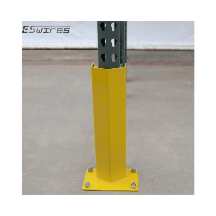 Metal powder coated steel upright 600mm upright racking floor mounted column guards
