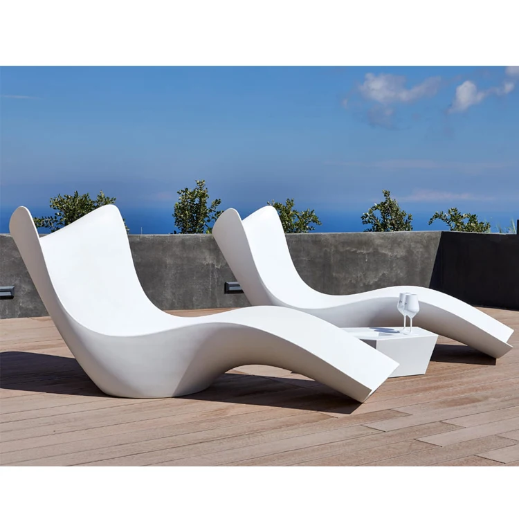 Modern LED deck chair,sling chair,lounge,plastic furniture dubai