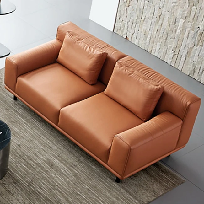 Modern Modular Sectional Sofa Set Couch Leather Couch Brown