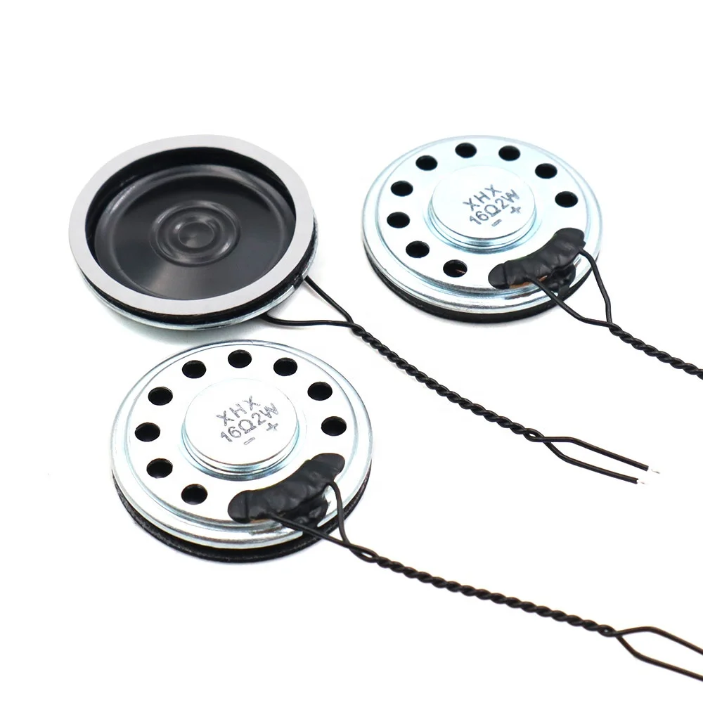 High Quality 30MM 8/16/32Ohm 2W mylar Mirco Speaker 30 MM 8 Ohm 16 Ohm 32 Ohm 2 Watt Waterproof  Loudspeaker With 5CM Wire