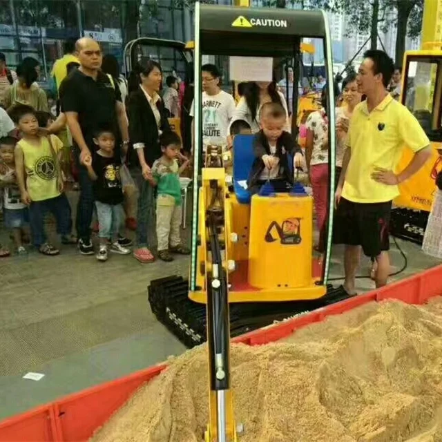 Interesting High Quality Entertainment Amusement Playground Mini Kids Electric Rides Children Excavator for Sale