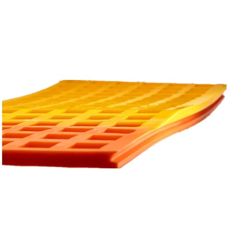 Customized elastomer polyurethane PU mining screen vibrating screen panel polyurethane panel sheet with hole