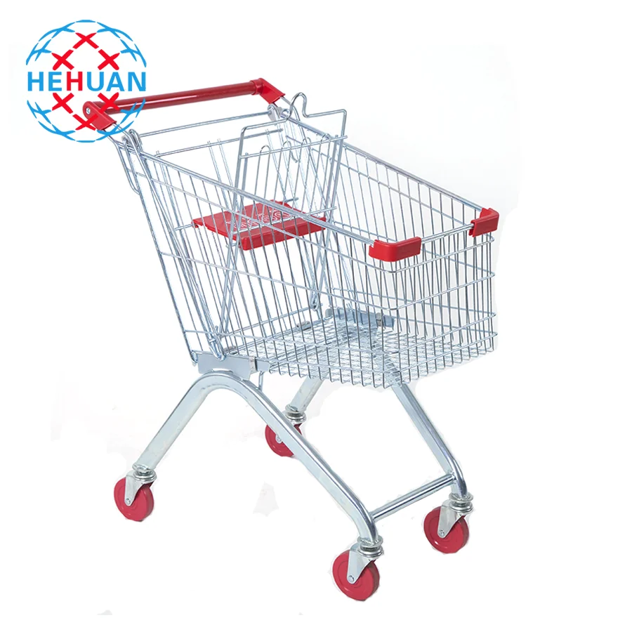 Распродажа недорогой большой вместимости продуктовых магазинов жесткие тележки для