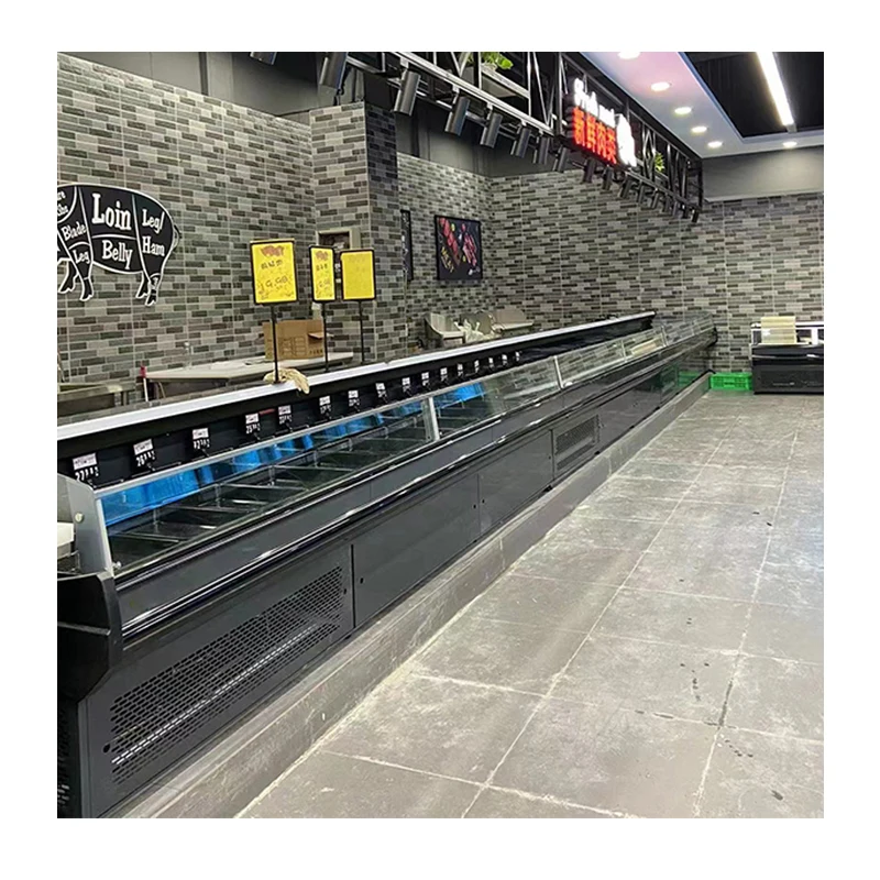 Витрина для свежего мяса/витрина суши/открытый Холодильный шкаф