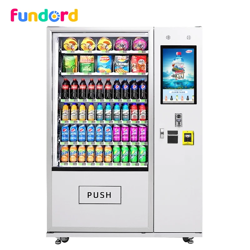 Commercial use vending machine for food and drinks