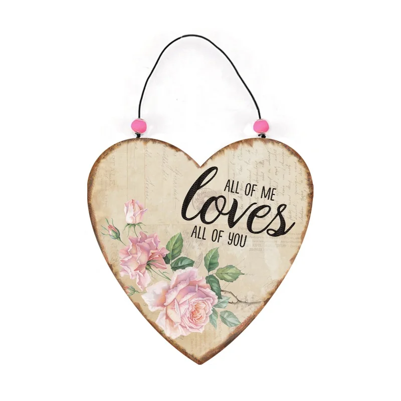 
Custom Vintage Wall Decorative Metal Sign, Tin Signs and Decorative Heart Shape Metal Plate 